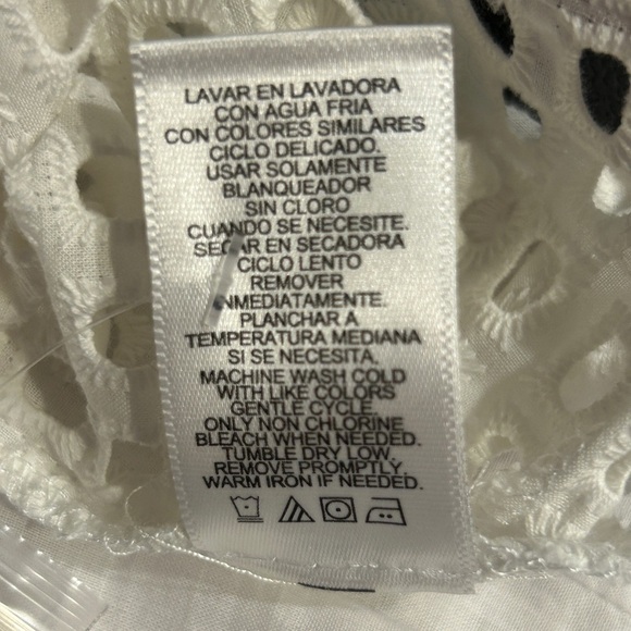 REED Women’s Novelty Shirt Dress White Eyelet Limited Edition Size-M NWT - Picture 10 of 13